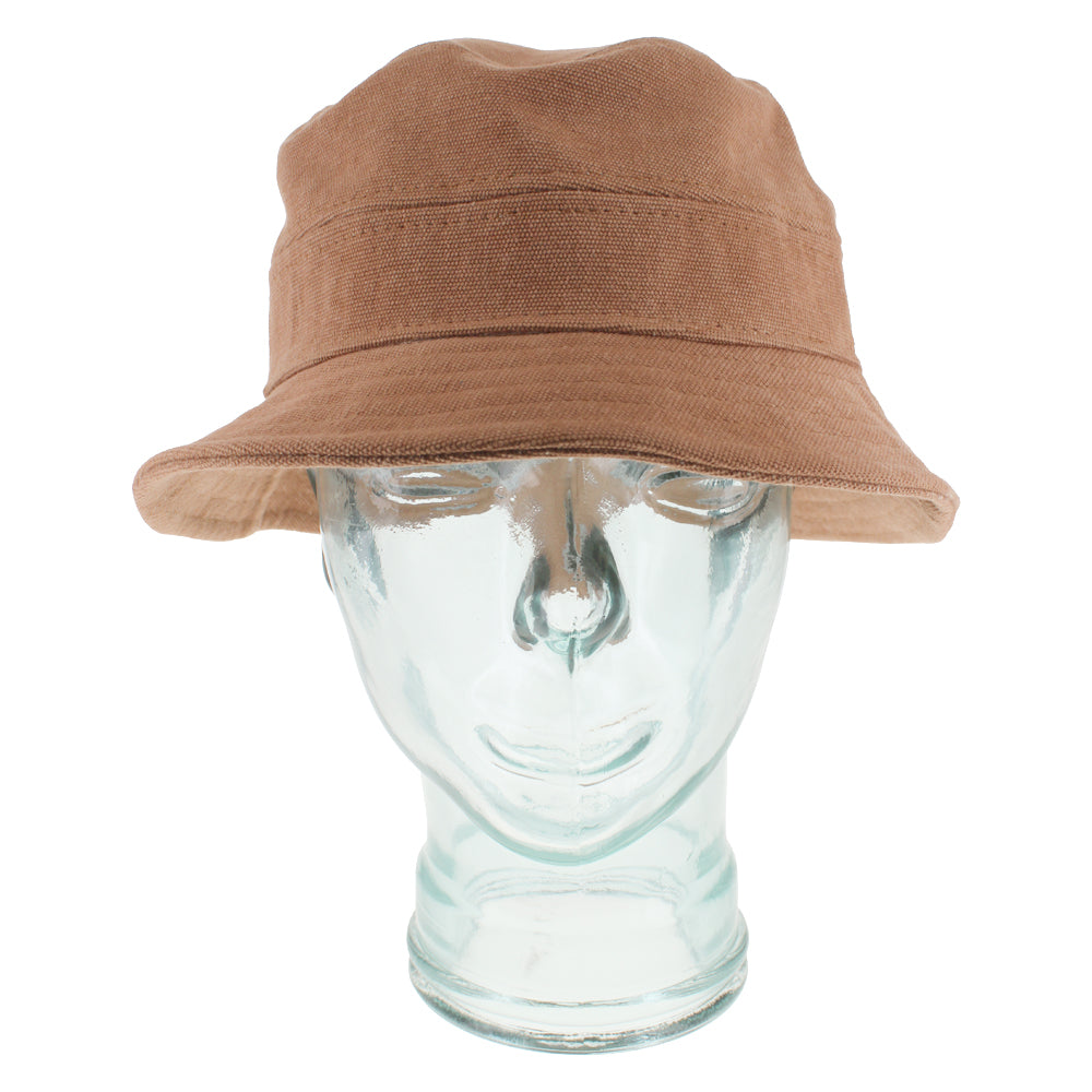 Adobe bucket hat with durable canvas and breathable fabric for daily wear