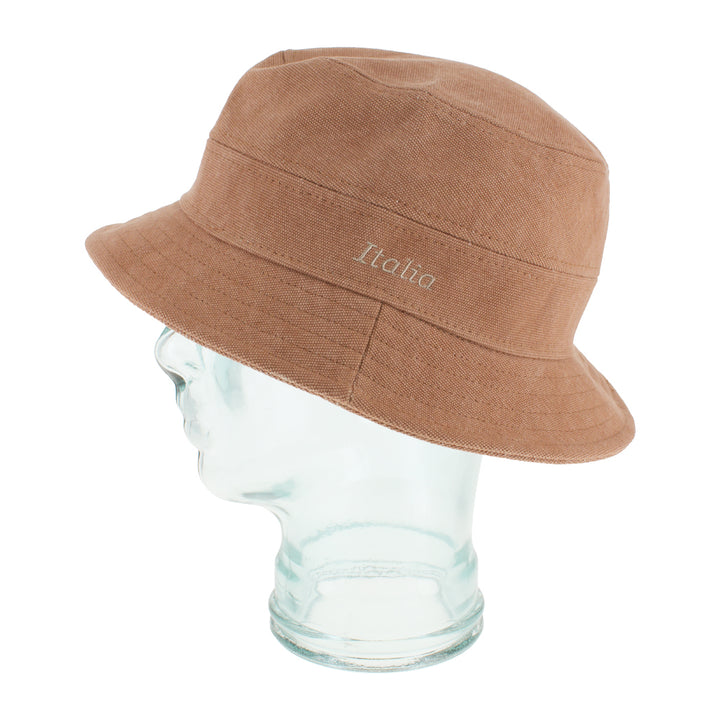 Belfry Reva adobe bucket hat with sturdy canvas build for casual outdoor wear