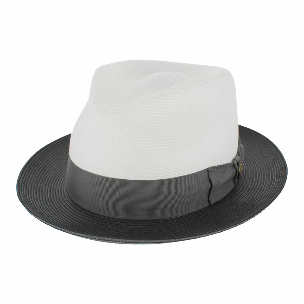 Stetson Roark - Handmade for Belfry Unisex Hat Cap Stetson Blk/Wht 6 7/8 Hats in the Belfry