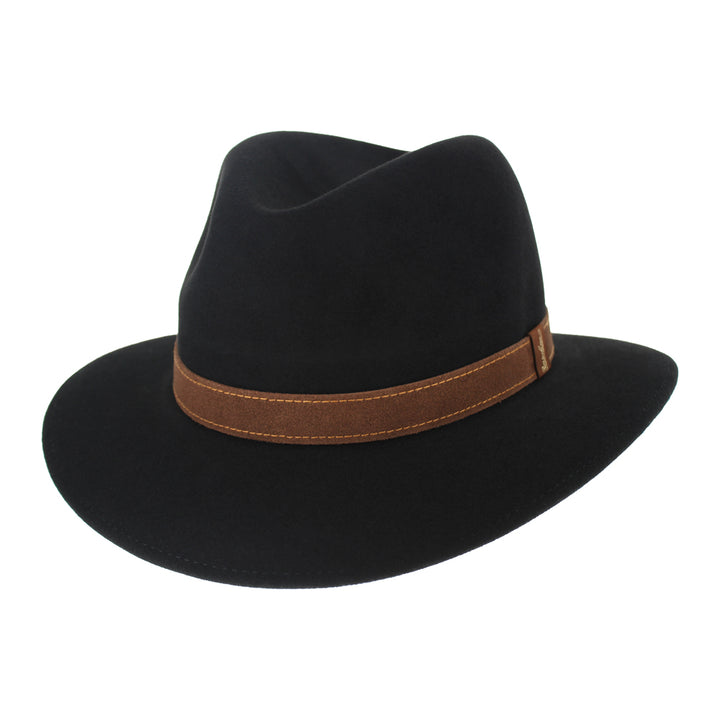 Alessandria Classic Safari - Borsalino Collection Unisex Hat Cap Borsalino Black 57 Hats in the Belfry