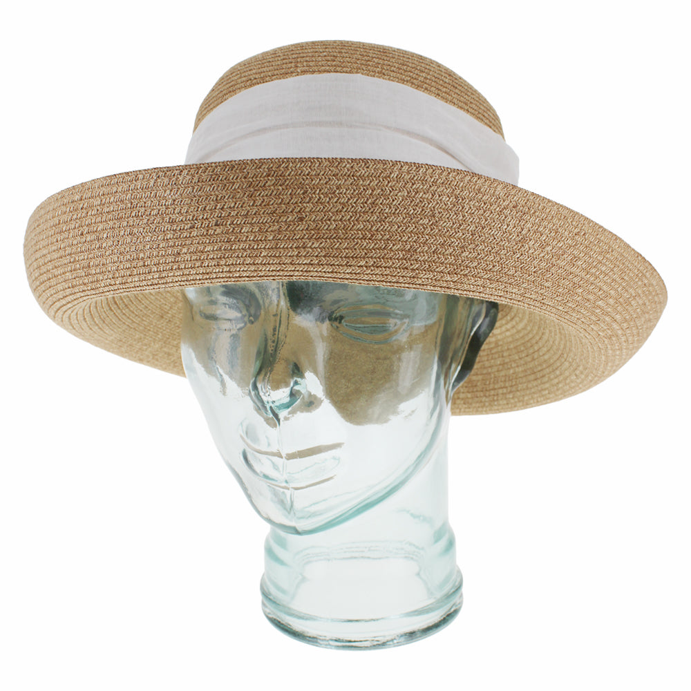Belfry Italia natural cloche hat with breathable fabric and timeless silhouette