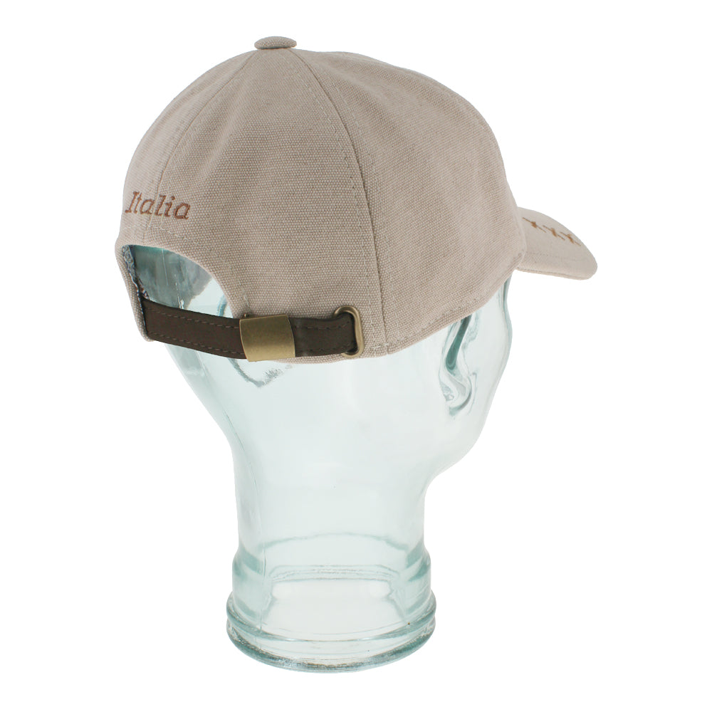 Lightweight adobe cotton baseball cap with structured shape for casual wear