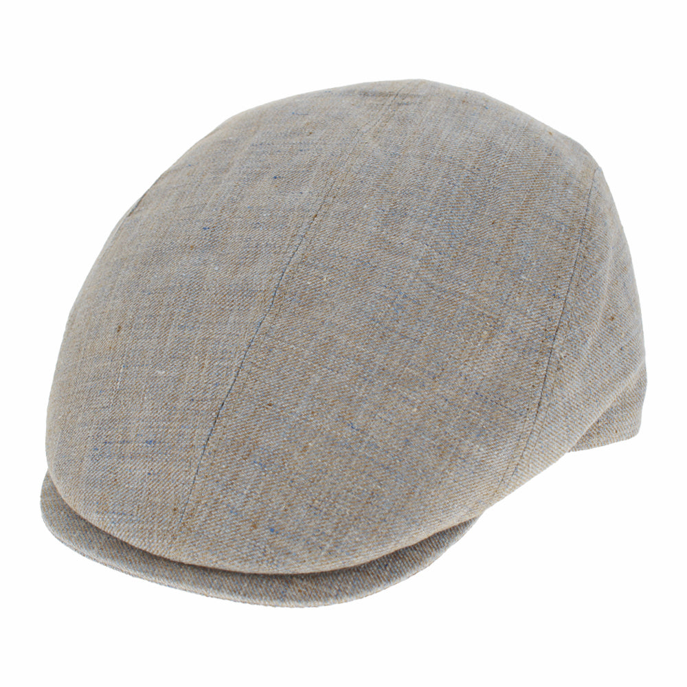 Tan linen ivy cap with clean minimal design and lightweight breathable everyday comfort