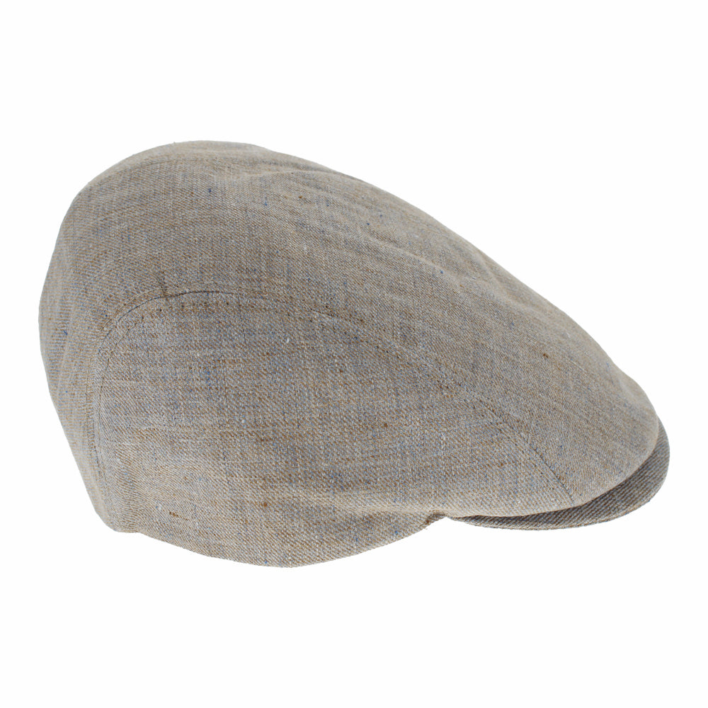 Belfry Italia tan ivy cap with smooth linen texture and breathable summer comfort