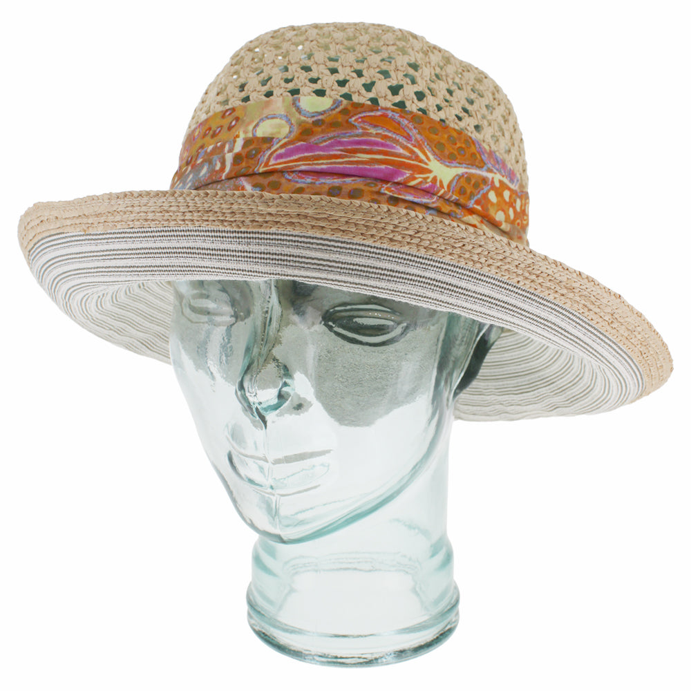 Belfry Italia khaki cloche hat with breathable construction and refined silhouette