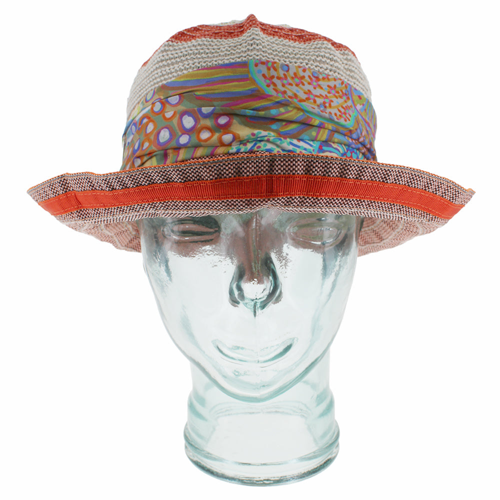 Orange bucket hat designed for festivals travel and everyday summer use