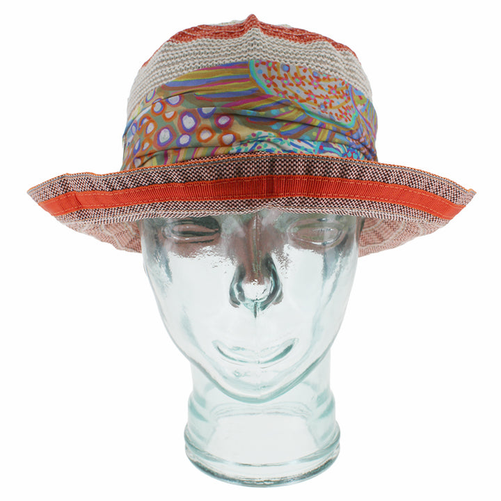 Orange bucket hat designed for festivals travel and everyday summer use