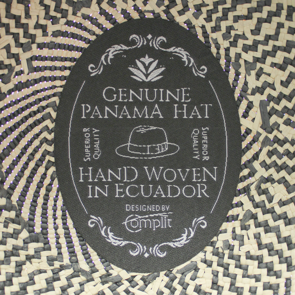 Black Panama straw lampshade hat designed for summer styling and everyday comfort