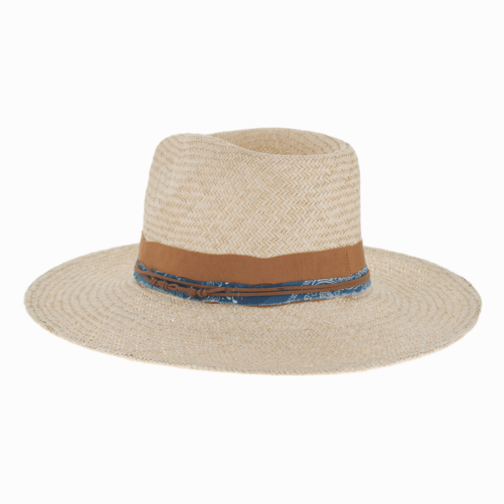 Belfry Delmar - Straw Fedora Unisex Hat Cap Hats In The Belfry   Hats in the Belfry