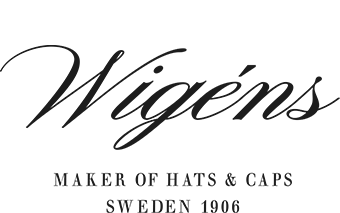 Wigens Hats logo - Maker of Hats and Caps Sweden 1906