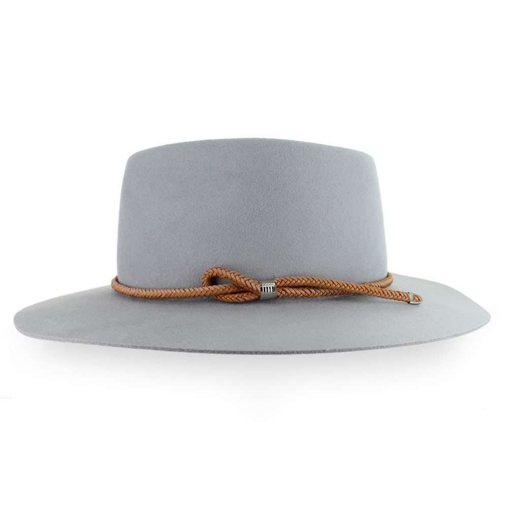 Handmade for Belfry - Tulla Wool Fedora Silver Sand / Large