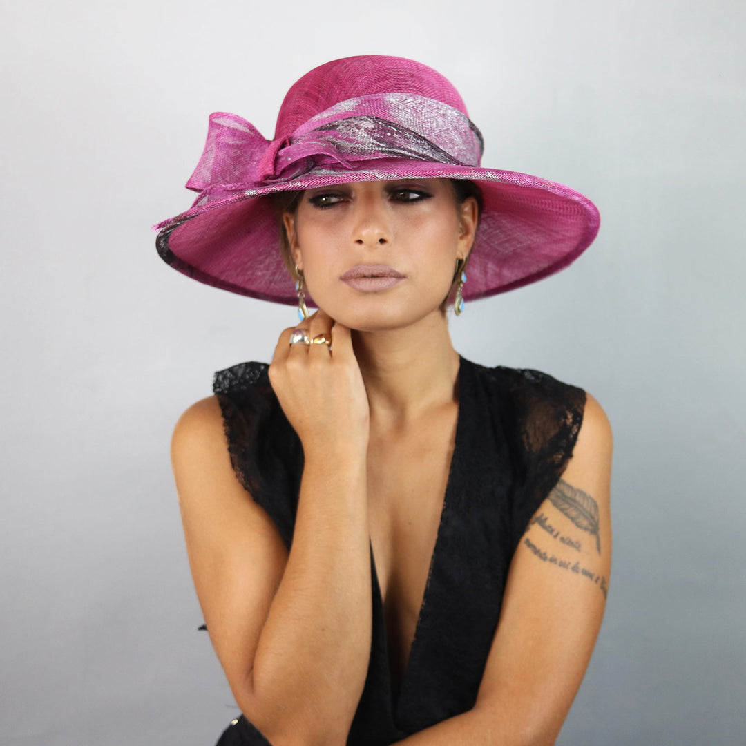 Belfry Via Women Pink Dress Hat Hats in the Belfry Belfry Via Women Pink Dress Hat Hats in the Belfry